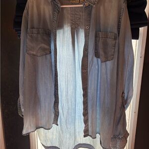 Anthropologie Holding Horses Light Blue Top